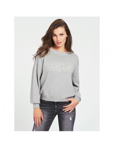 GUESS FRONT LOGO SWEATER