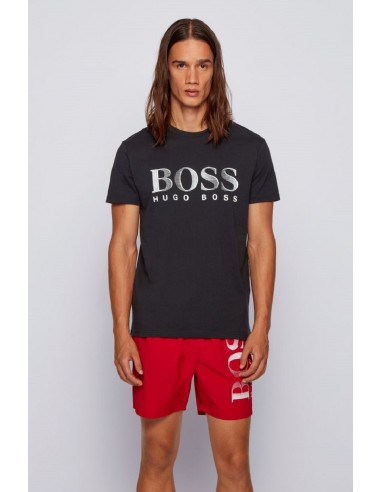 Boss Relaxed-fit cotton T-shirt with...