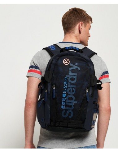 SUPERDRY MOCHILA DE LONA CON ESTAMPADO DE CAMUFLAJE Talla UNICA Color NAVY