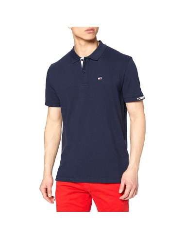 TOMMY JEANS BRANDED RIB POLO