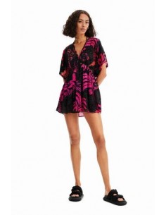 Vestido túnica tropical de... 2