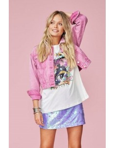 Camiseta oversized de manga...