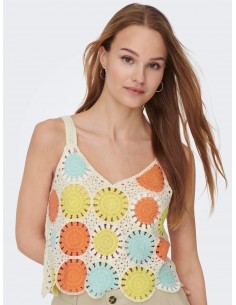 Only Iyvonne crochet top