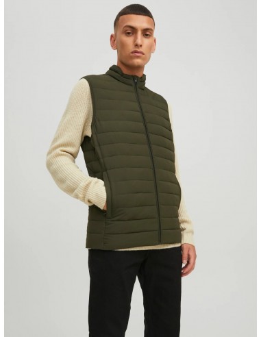 Jack & Jones Zip Closure Quilted Gilet
