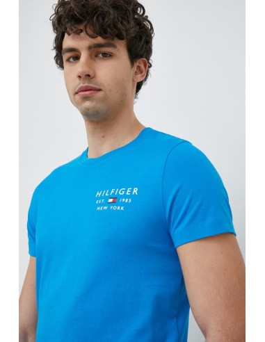 Camiseta corte slim con logo de Tommy...