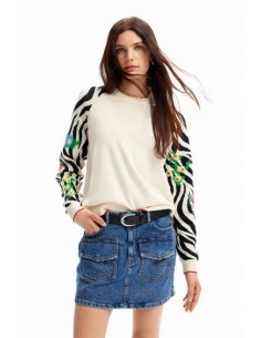 Desigual embroidered zebra...
