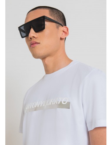 Super slim fit cotton t-shirt with...