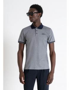 Slim fit polo shirt in...