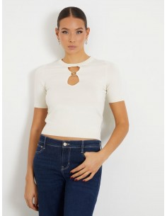 Top de punto con abertura... 2