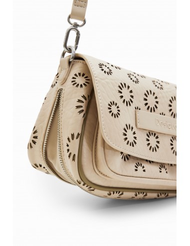 M crossbody bag with die-cut flowers...