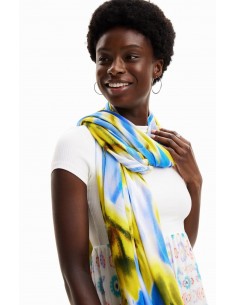 Rectangular floral scarf by...