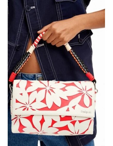 M crossbody bag with die-cut flowers...