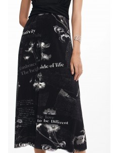 Vestido midi textos de... 2