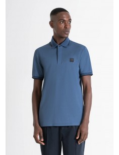 Regular fit cotton piqué...