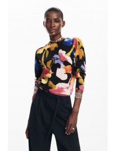 Desigual arty flower sweater 2
