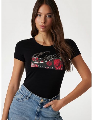 Camiseta con estampado floral de Guess