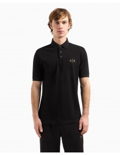 Regular fit cotton piquet...