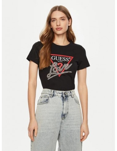 Camiseta logotipo triángulo de Guess