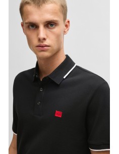 Slim fit polo with red logo... 2