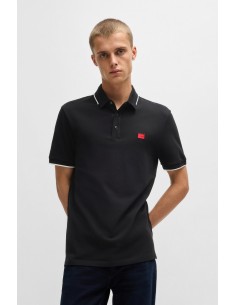 Polo slim fit con etiqueta...