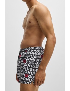 Logo print swim shorts with... 2