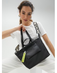 Nylon shopper bag with...