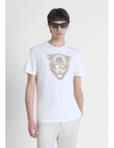 Camiseta regular fit en algodón con...