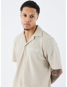 Camisa texturizada de...