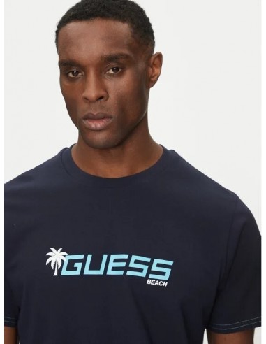 Camiseta palm logo de Guess