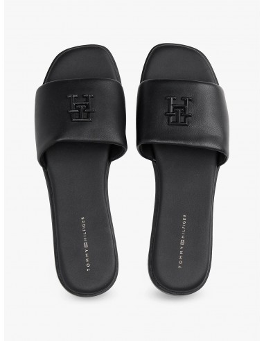 Tommy Hilfiger TH Monogram Leather Mules