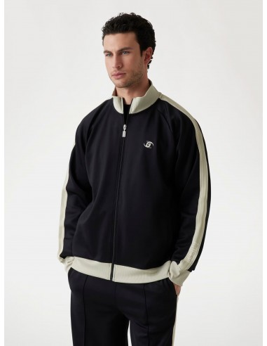 Sudadera con franjas con logotipo de...