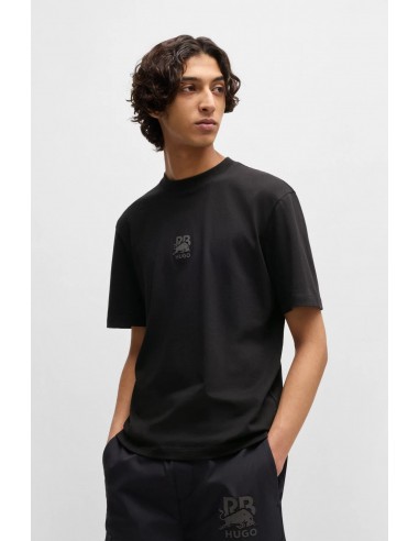 Camiseta de punto de algodón HUGO x...