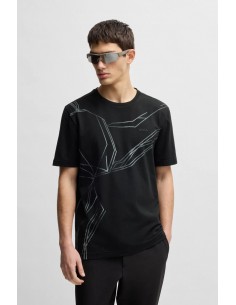 Stretch cotton T-shirt with... 2