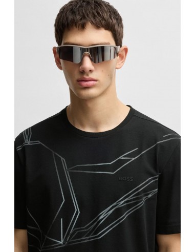 Camiseta de algodón elástico con...