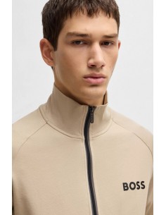 Zip-up cotton fleece jacket... 2