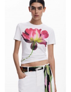 Desigual Large Floral T-Shirt 2