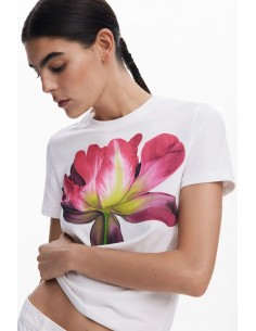 Desigual Large Floral T-Shirt