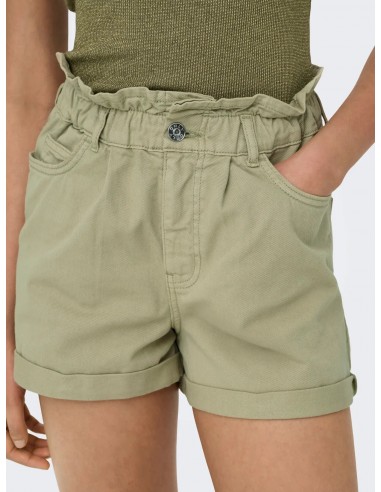 Cuba Life Paperbag Denim Shorts by Only