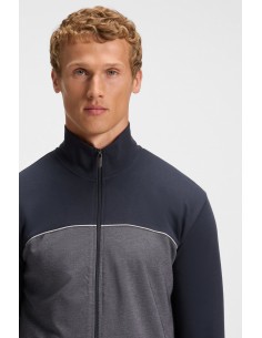 Cotton jacket with contrast... 2