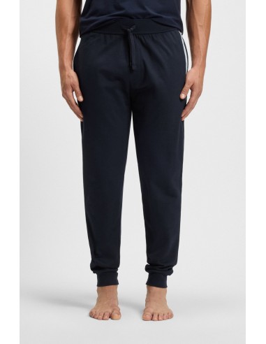 Cotton fleece jogging pants with Boss...