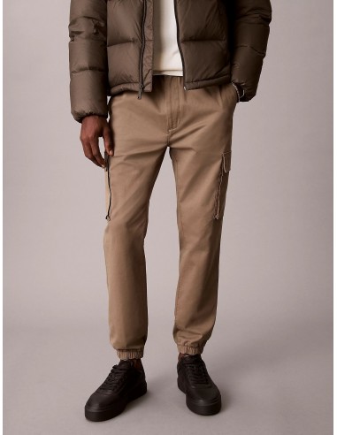 Pantalones cargo skinny de sarga de...