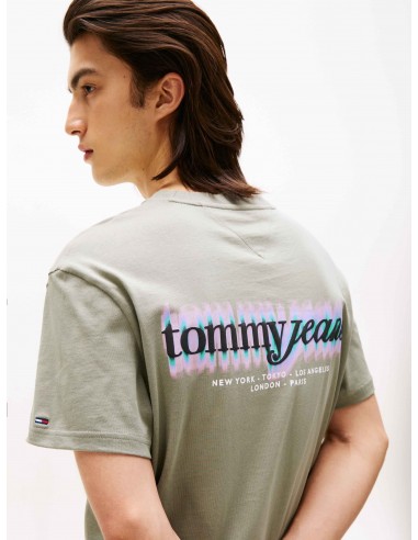 Camiseta con logo gráfico trasero de...