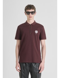 Polo slim fit en jersey de...