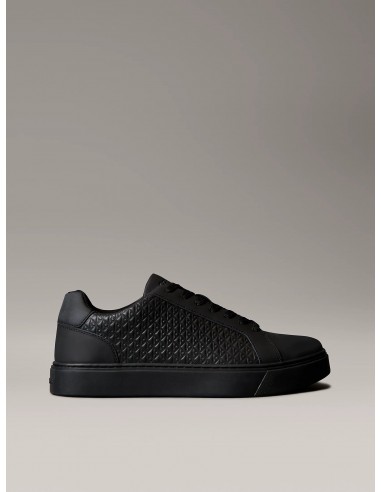 Zapatillas de piel engomada con logo...