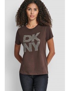 DKNY Stacked Rhinestone...