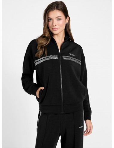 Sudadera de cremallera, cuello alto y...