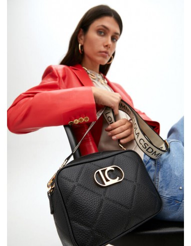 Bolso bandolera monograma rombos de...