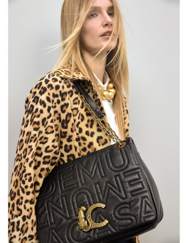 Bandolera pespunte logo de Lola...