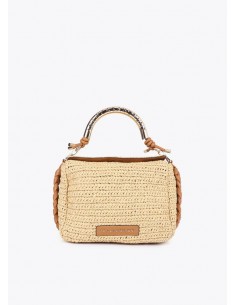 Bolso bandolera en rafia de...