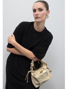 Gold Bucket Bag by Lola...